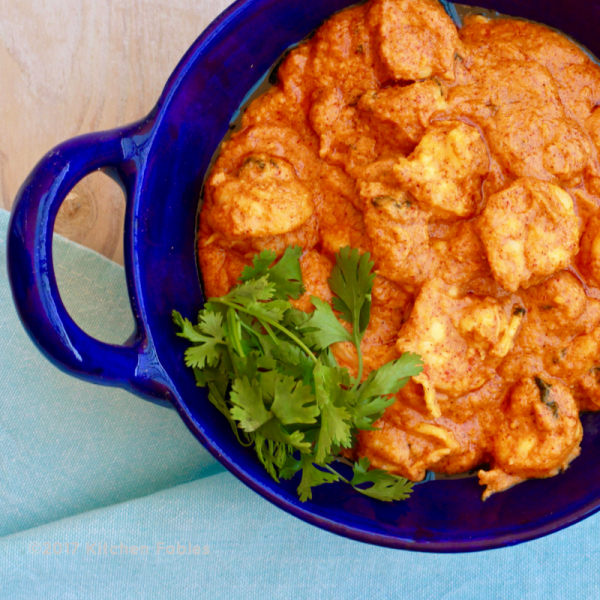 Quick Malai Prawn Curry